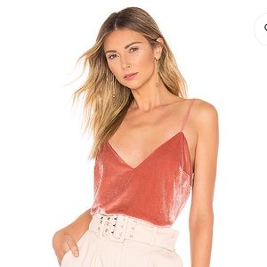 Revolve - L’academie - pink velvet tank top - S